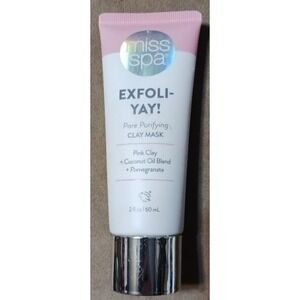 NEW Miss Spa Exfoli-Yay! Pore Purifying Clay Mask Pink Clay Coconut Oil Blend‎